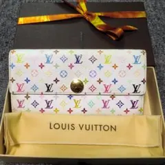 ルイヴィトン マルチカラー 長財布 ホワイト 正規品 箱・保存袋付きのサムネイル