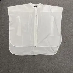 OMNESシャツ ブラウス レディース バンドカラードルマン半袖シャツ