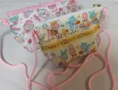 1点★特価【ハンドメイド】ファスナーポシェット２つセット/スイーツハニーのサムネイル