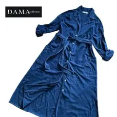DAMA collection インディゴ染めシャツワンピース