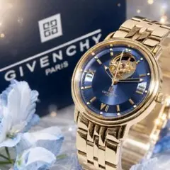極美品　稼働⭐️GIVENCHY 腕時計　コンビ　メンズ　クォーツ　ダイヤ青文字盤 2026年最新】Givenchy メンズ 腕時計(アナログ)の人気アイテム - メルカリ