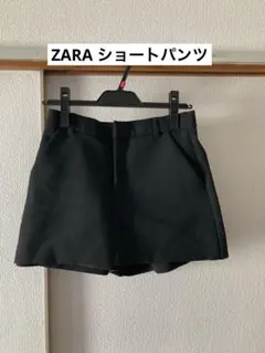 ZARA ハイウエストショートパンツ Sサイズ ブラック
