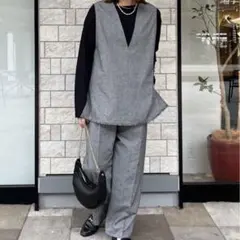 新品未使用品　JULYNINE ブラック ベスト ジレ 新品未使用品 JULYNINE ブラック ベスト ジレ - メルカリ