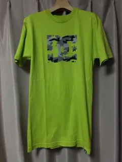 DC Shoes Tシャツ ネオングリーン カモフラロゴのサムネイル