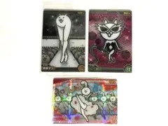 にゃんこ大戦争　ウエハース＋6〜12th〜　ネコカンカン他　3枚セット