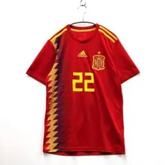 アディダス スペイン代表 イニエスタ 18/19 ユニフォーム サッカー 刺繍 アディダス スペイン代表 イニエスタ 18/19 ユニフォーム サッカー