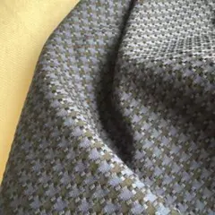 アパレル生地　チェック　生地　ネイビー　ブラック