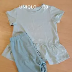 UNIQLO エアリズム　パジャマ　120 130 ブルー　水色のサムネイル