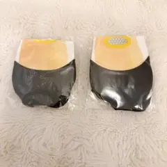 フットカバー つま先カバー ブラック 2足セットのサムネイル