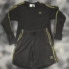 adidas ブラック セットアップ