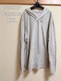 Tommy Bahama グレー 長袖カットソー 【XXL】フード付きパーカー