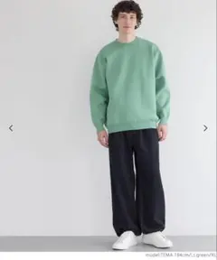cocaクルーネックニット ライトグリーン 未使用