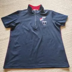 marie claire レディース ゴルフシャツ LL ネイビー