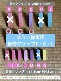 ゆう☆様専用 着物クリップ大×2点小×1