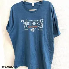 キャンバス Tシャツ クルーネック 半袖 プリント XL 青緑 綿