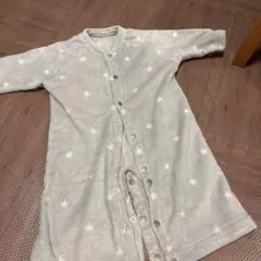 星柄フリーススリーパー グレー