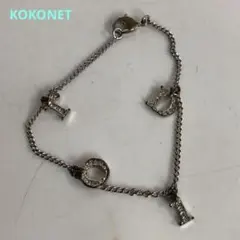 Christian Dior ディオール ロゴチャーム ブレスレット シルバー