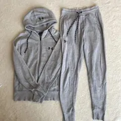 Under Armour フード付きジャケットとパンツセット SM グレー
