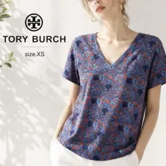 R美品　TORY BURCH 総柄　トップスのサムネイル
