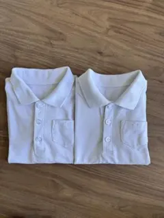 ベルメゾン　千趣会　GITA ホワイト ポロシャツ 2枚セット 110
