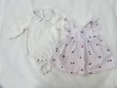 （値下げ）【1度使用、洗濯済】GAP 60cm フラワー柄ワンピースセット