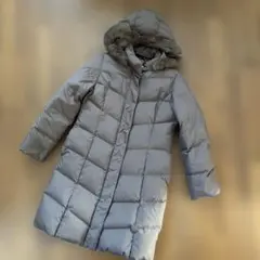 ロング丈 ダウンジャケット フード付き