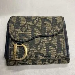 クリスチャンディオール 折り財布 トロッター サドル オブリーク　DIOR