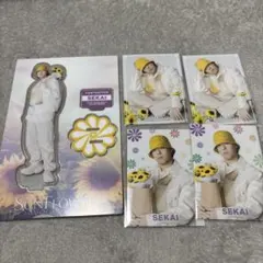 世界 アクスタ トレカ