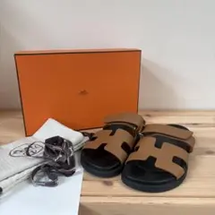 美品　HERMES エルメス　シプレ　サンダル　37 ナチュラルのサムネイル