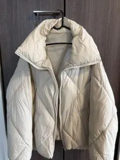 ANAP ジャンパーベージュ キルティングダウンジャケット