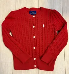 Polo Ralph Lauren レッドカーディガン110 4T
