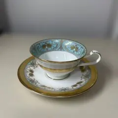 【未使用】ノリタケ ジョージアンターコイズ カップ&ソーサー