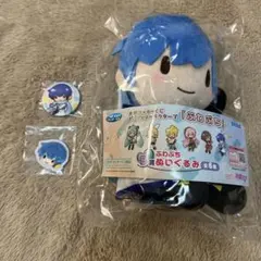 KAITO B賞 ふわぷちぬいぐるみ 缶バッジ ステッカーシールのサムネイル