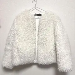 美品✨　ZARA ファー　ダウン　コート　毛