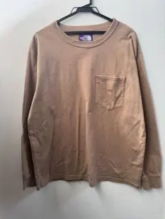 THE NORTH FACE パープルレーベル　ブラウン長袖カットソー Ｌ