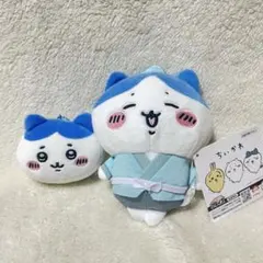 ハチワレ 七夕ぬいぐるみ、もちもちフェイスマスコット 2個セット