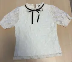 INGNI レースブラウス 半袖 少々難アリ