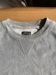 【値下げ】old Stussy グレー トレーナー M(USA製)