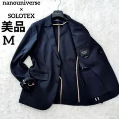 【美品】ナノユニバース×テイジン　SOLOTEX　ダメリーノ　濃紺　M　高機能
