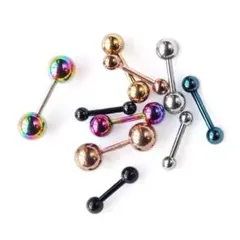 【片耳】ストレートバーベルボディピアス サージカルステンレス 金アレ対応