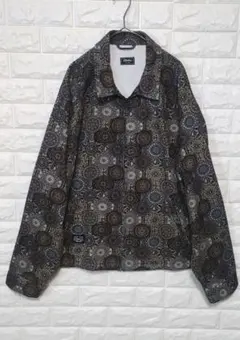 Cheers フロントジップ エスニック柄 ペイズリー ジャケット