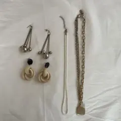 AneMone/ZARA ピアス・ネックレス4点セット