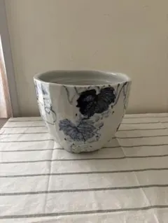 清時代 中國古美術染付 蓮池水禽文 鉢 茶道具 陶器 - メルカリ