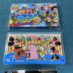 【水で落ちるクレヨン】ミッキーマウス　トイストーリー　文房具　Disney