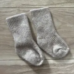 未使用ZARA ウール&カシミヤソックス　12M