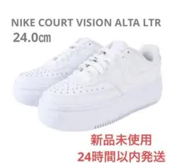 NIKE スニーカー コートビジョンアルタDM0113-100 厚底 24.0㎝