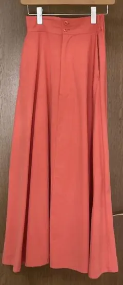 CIAOPANIC チャオパニックサーモンピンク フレアロングスカート
