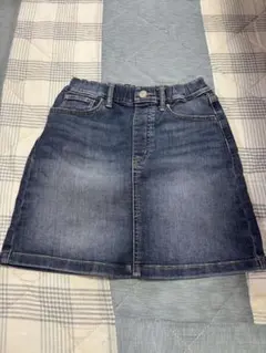 UNIQLO KIDS ダークブルー デニムスカート 130
