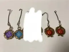 原神 神の目 璃月 稲妻 カプセルストラップ 6個セット