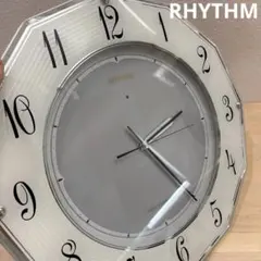 美品　RHYTHM リズム 電波時計 掛け時計のサムネイル